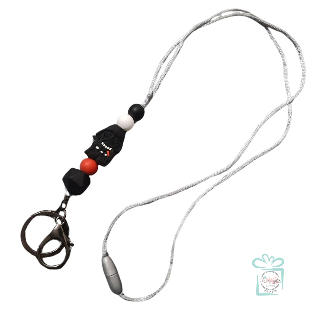 Silicone Beaded Lanyard - Darth Vader