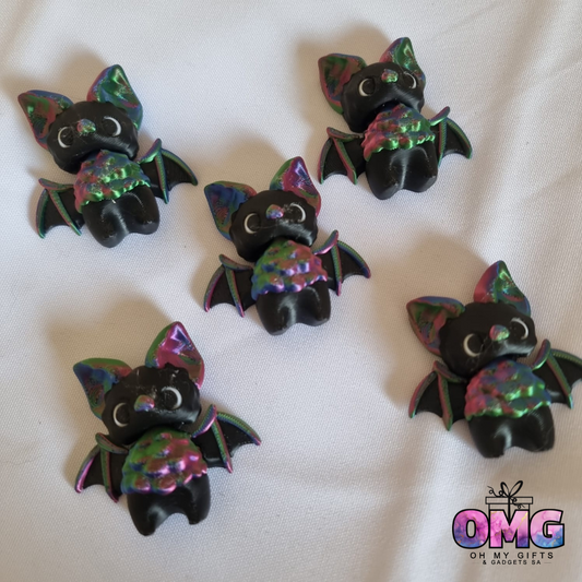 3D Printed Wriggle - Iridescent Bat