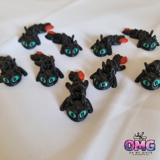 3D Printed Wriggle - Toothless Dragon