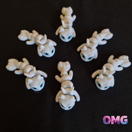 3D Printed Wriggle - Light Fury Dragon