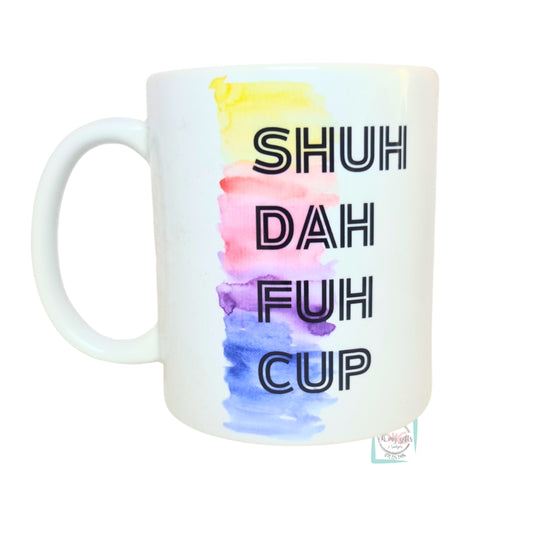 Shuh Duh Fuh Cup Brush Stroke Mug