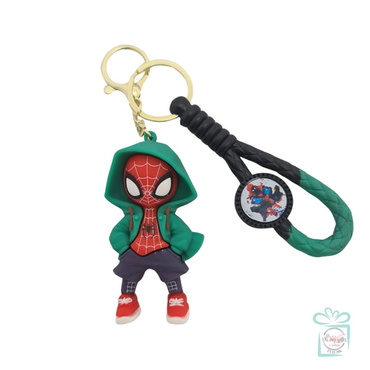 Spiderman Hoodie Keyrings