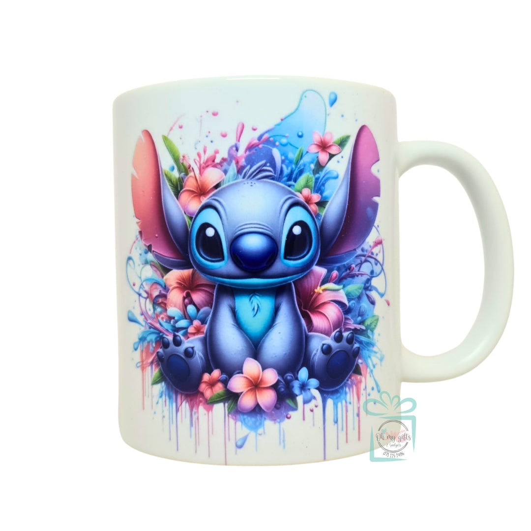 Stitch Mug (Floral Drip)